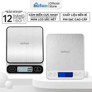 Cân Tiểu Ly Điện Tử Mini Nhà Bếp Cao Cấp MIFAN 0.01g - 15kg - Nhỏ Gọn, Siêu Chính Xác, Thép Không Gỉ, Màn LCD