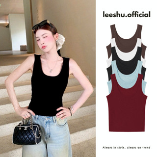 (DEAL MỞ BÁN)Áo ba lỗ bản to cổ U form mới siêu đẹp❤️Leeshu❤️ Áo 3 lỗ cổ U ôm body dễ phối đồ chất cotton mềm mát co dãn