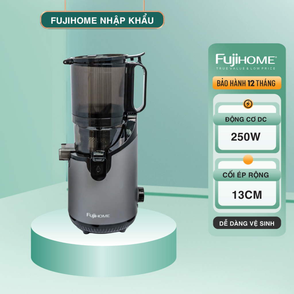 Máy Ép Chậm Nguyên Quả Fujihome SJ16 – Ép Nguyên Trái, Giữ Dinh Dưỡng