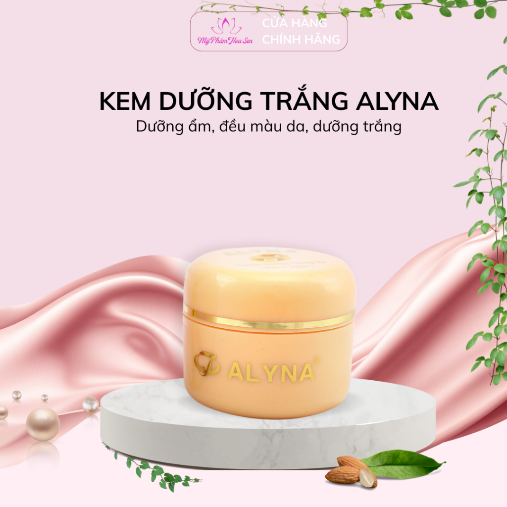 Kem Dưỡng trắng, Giữ ẩm da Alyna