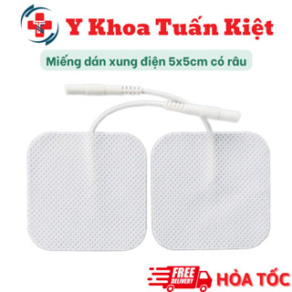 ✅ Miếng dán xung điện 5x5cm dùng cho máy xung điện bộ quốc phòng, máy điện châm Hoa Đà, goldellife