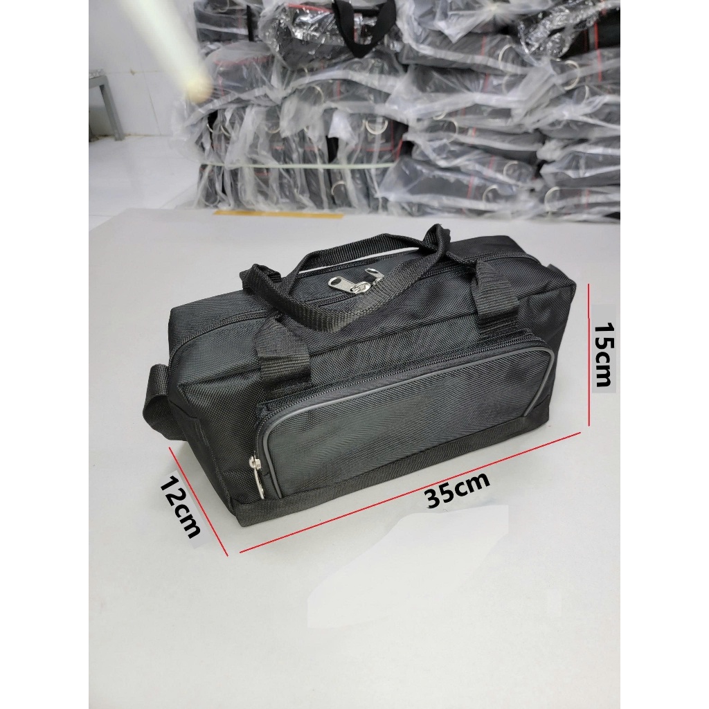 Túi đựng đồ nghề Mini-02 Black chuẩn hàng CTY dày xịn đầu khóa to