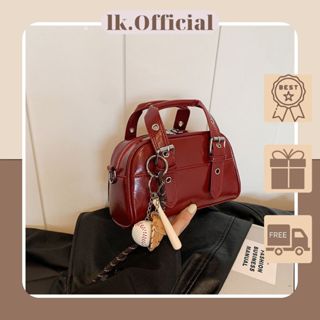 Túi xách nữ túi đeo chéo cầm tay dáng bầu thời trang năng động tặng móc khóa LK818