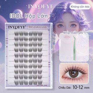 IDOL ACE INYOEYE Mi Tự Dính 10-12mm Mi Giả Không Cần Keo Mi Chùm Có Thể Tái Sử Dụng