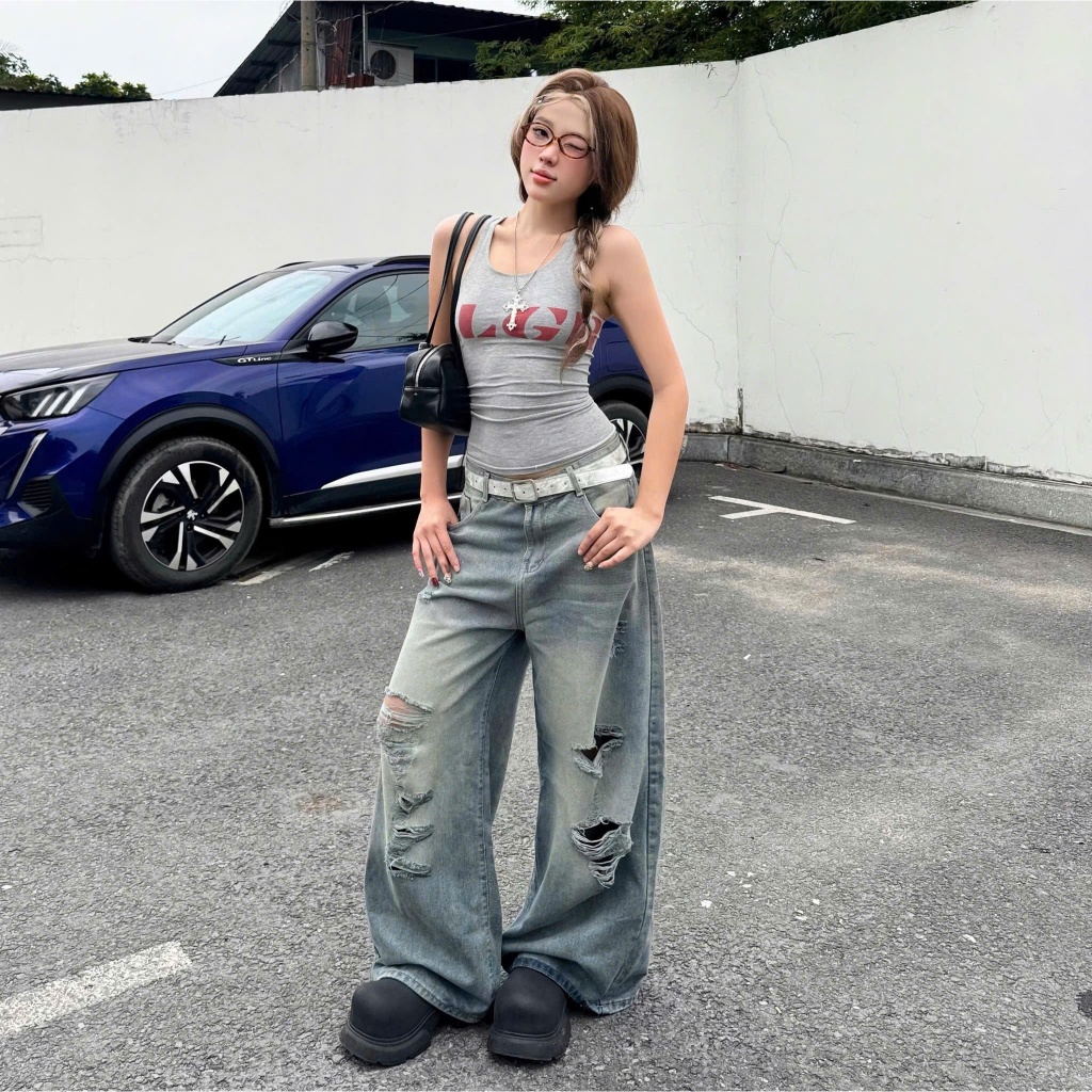 Quần Jean Ver.3 Dài Fold Series Calem Club chất liệu Denim form nam nữ phong cách trẻ trung năng động | BigBuy360 - bigbuy360.vn