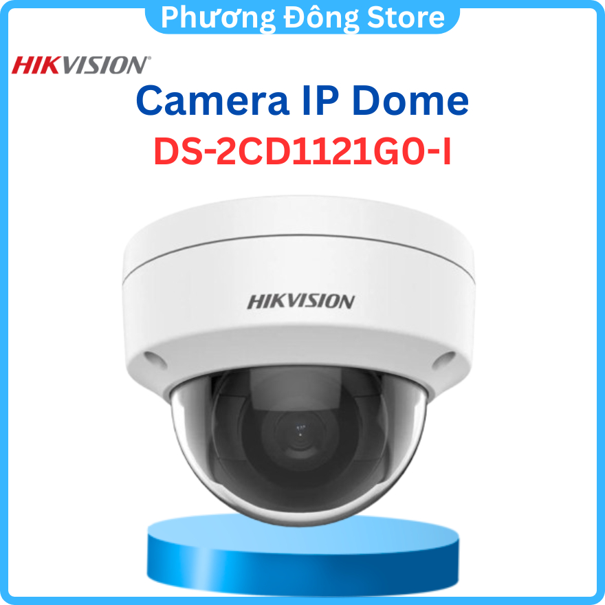 Camera IP 2MP bán cầu HIKVISION DS-2CD1121G0-I Hồng ngoại 30m, chống ngược sáng