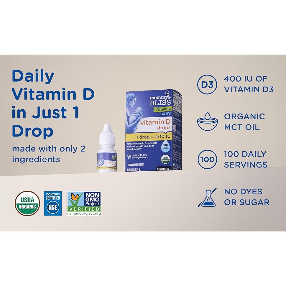 D3 cho bé Organic Drops Mommy's BLISS