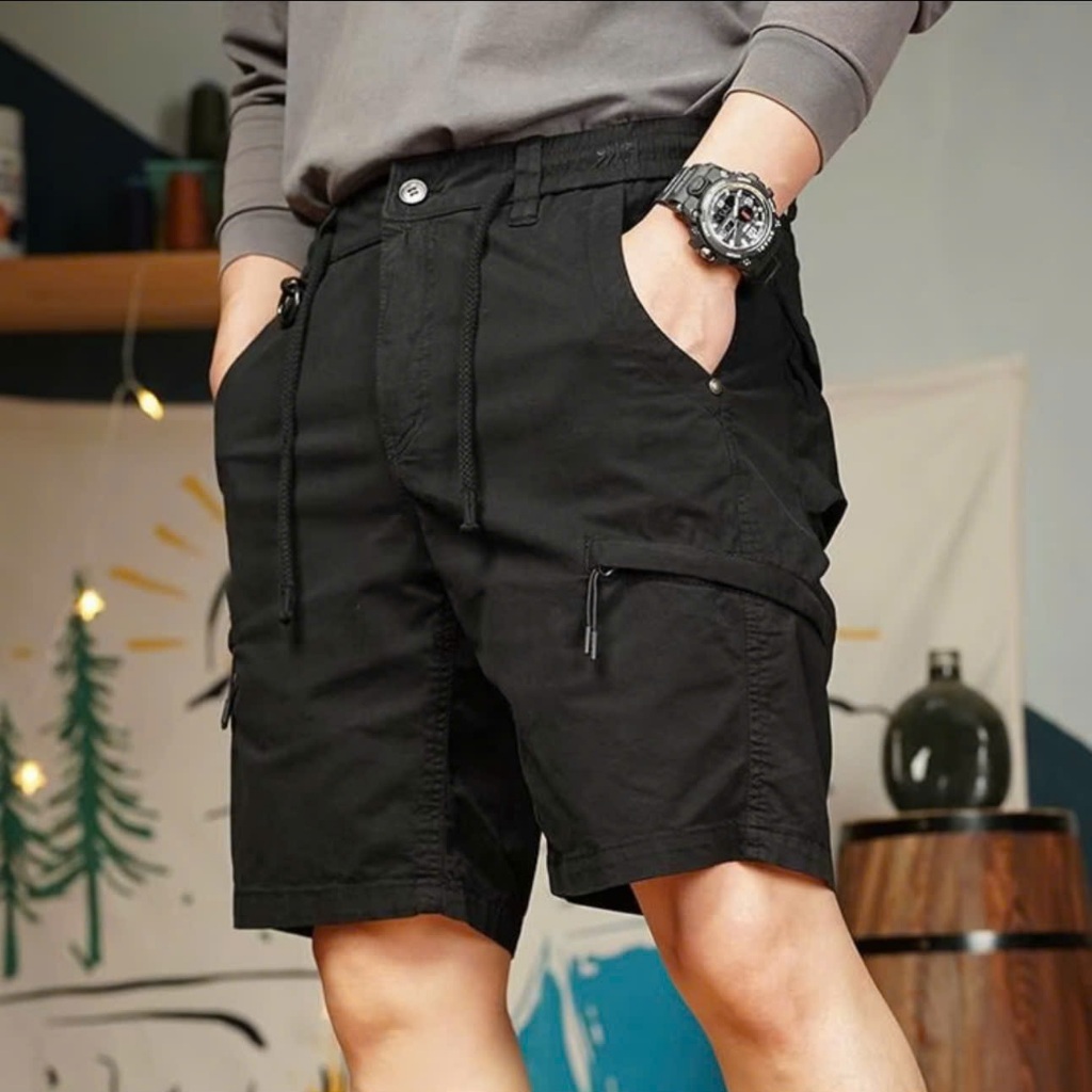 Quần Short Kaki Túi Hộp - DN2 Chất Liệu Kaki Dầy Dặn Mềm Đẹp Thoải Mái MQ LUXURY 68