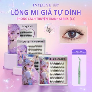  Lông Mi Giả Tự Dính INYOEYE  C+  Lông Mi Giả Tự Nhiên 10-12mm Lông Mi Giả IDOL Truyện Tranh 