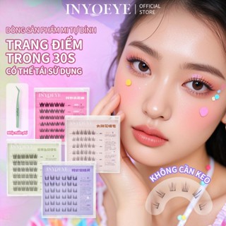 Mi Giả Không Cần keo INYOEYE Lông Mi Cụm Mềm Mại Tự Nhiên Có Thể Được Tái Sử Dụng Mi tự dính 10-14MM