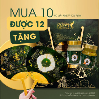 Combo yến hũ tổ yến chưng KNEST 8g-12g YẾN SÀO KHANG hũ 75ml tặng người bệnh người lớn tuổi