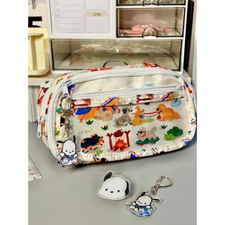 Hộp đựng bút ANMILY cún nhiều màu dễ thương có nhiều ngăn đựng được nhiều bút thích hợp với học sinh sinnh viên.CUNVAR.1