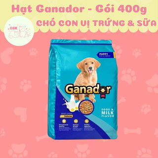  Thức Ăn Hạt Ganador Puppy Cho Chó Con Vị Trứng Sữa - Gói 400gr   Combo 5 gói 