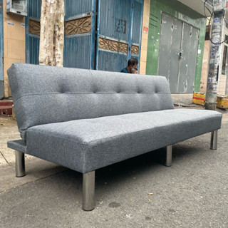 Ghế Sofa Giường Nằm dài 1m8 Có 6 Chân Kim Loại Nệm Cứng