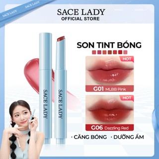Son Tint Bóng SACE LADY  Mát Màu Nước Lấp Lánh Một Cú Nhấp Chuột Bóng Sáng Bóng Trang Diểm Môi 1.8g