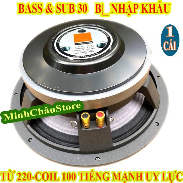 CỦ LOA BASS & SUB 30 JB NHẬP KHẨU TỪ 220 CÔN 100 - LOA NHẬP CAO CẤP - GIÁ 1 LOA