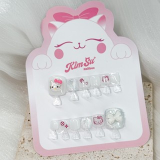 [M216] Kimsu Nailbox - Nail chân úp giả BST Hello Kitty dễ thương