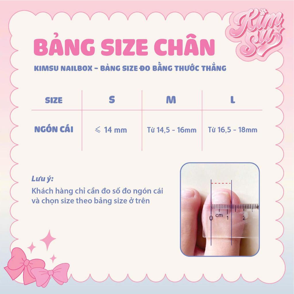 [M220] Kimsu Nailbox - Nail chân úp giả Sơn Gel Trơn phù hợp mọi lứa tuổi | BigBuy360 - bigbuy360.vn