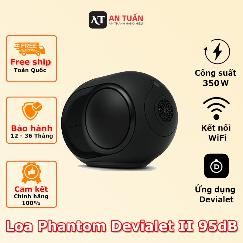 Loa Phantom Devialet II 98dB ( Hàng Chính Hãng Bảo Hành 24 Tháng )