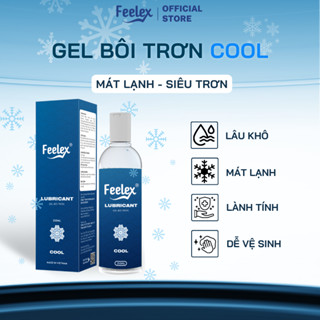 Gel bôi trơn Feelex Lubricant Plus mát lạnh, siêu trơn 250 ml