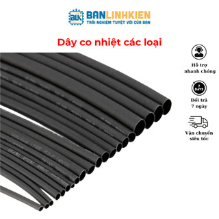 Dây Co Nhiệt (Gen Co Nhiệt) Phi các loại Dài 3 mét Banlinhkien