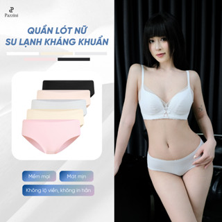 Combo 5 quần lót nữ kháng khuẩn Pazzini chất su lạnh, cạp thường không đường may không lộ viền co giãn thoải mãi - WU005