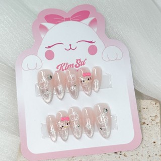 [M218] KimSu Nailbox - Bộ sưu tập nail Hello Kitty mắt mèo dễ thương