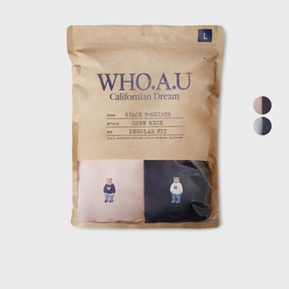 Áo Thun WHO.A.U 2PACK Steve PQ Collar T-shirt_WHHAF2451U