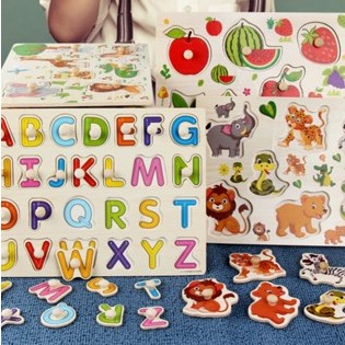 Đồ Chơi Bảng Ghép Hình Núm Gỗ Bảng Gỗ Có Núm, Tranh Núm Cho Bé Nhiều Chủ Đề, Đồ Chơi Montessori Cho Bé