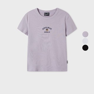 Áo Thun WHO.A.U Steve Embroidery Short Sleeve T-shirt[B]_WHRAF3751F