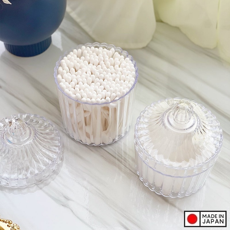 Hũ đựng bánh kẹo, mứt tết phòng khách Crystal 190ml - Hàng nội địa Nhật Bản