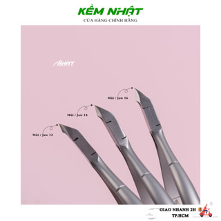 Lẻ kềm cắt da Vuông Inox N-01 có 3 mũi 12,14,16 không rỉ sét, thương hiệu Kềm Nhật