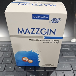  Viên Uống MAZZGIN DHG – Bổ Sung Magie & Vitamin B6 Giảm Chuột Rút Căng Thẳng – Hộp 100 Viên 