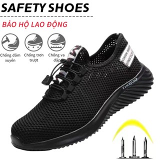✨-Giày Bảo Hộ Lao Động Mũi Thép Trọng Lượng Nhẹ Thoáng Khí Chống Đâm Thủng