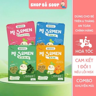 Mì Somen Cho Bé Ăn Dặm Anpaso Vị Rau Củ, Cải Bó Xôi, Củ Cải Đỏ Và Củ Dền, Bí Đỏ 100g