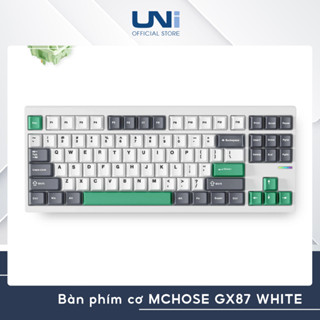  SẴN GIAO - Bàn Phím Cơ MCHOSE GX87 - SW Matcha Latte - Case Nhôm - Hot Swap - UNI OFFICIAL STORE 