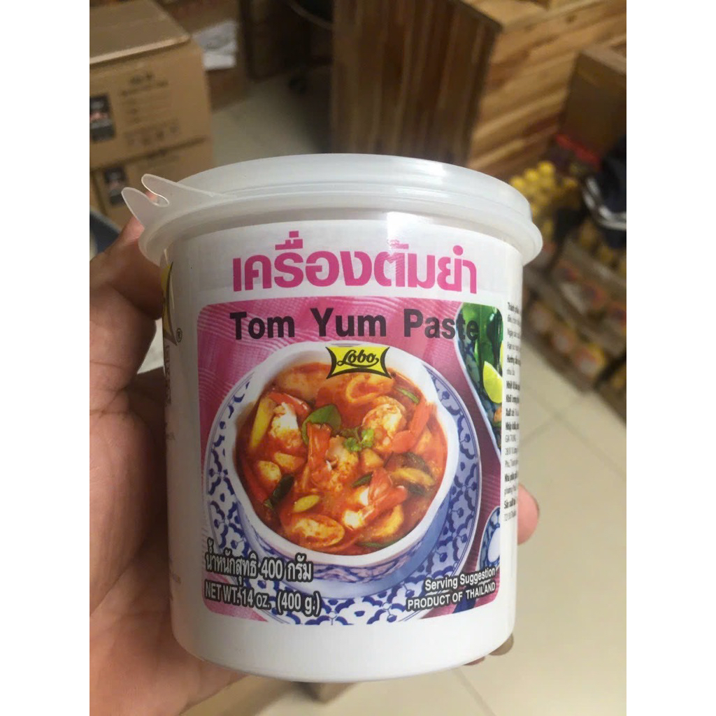 GIA VỊ NẤU LẨU THÁI TOM YUM PASTE hiệu LOBO hủ 400gram