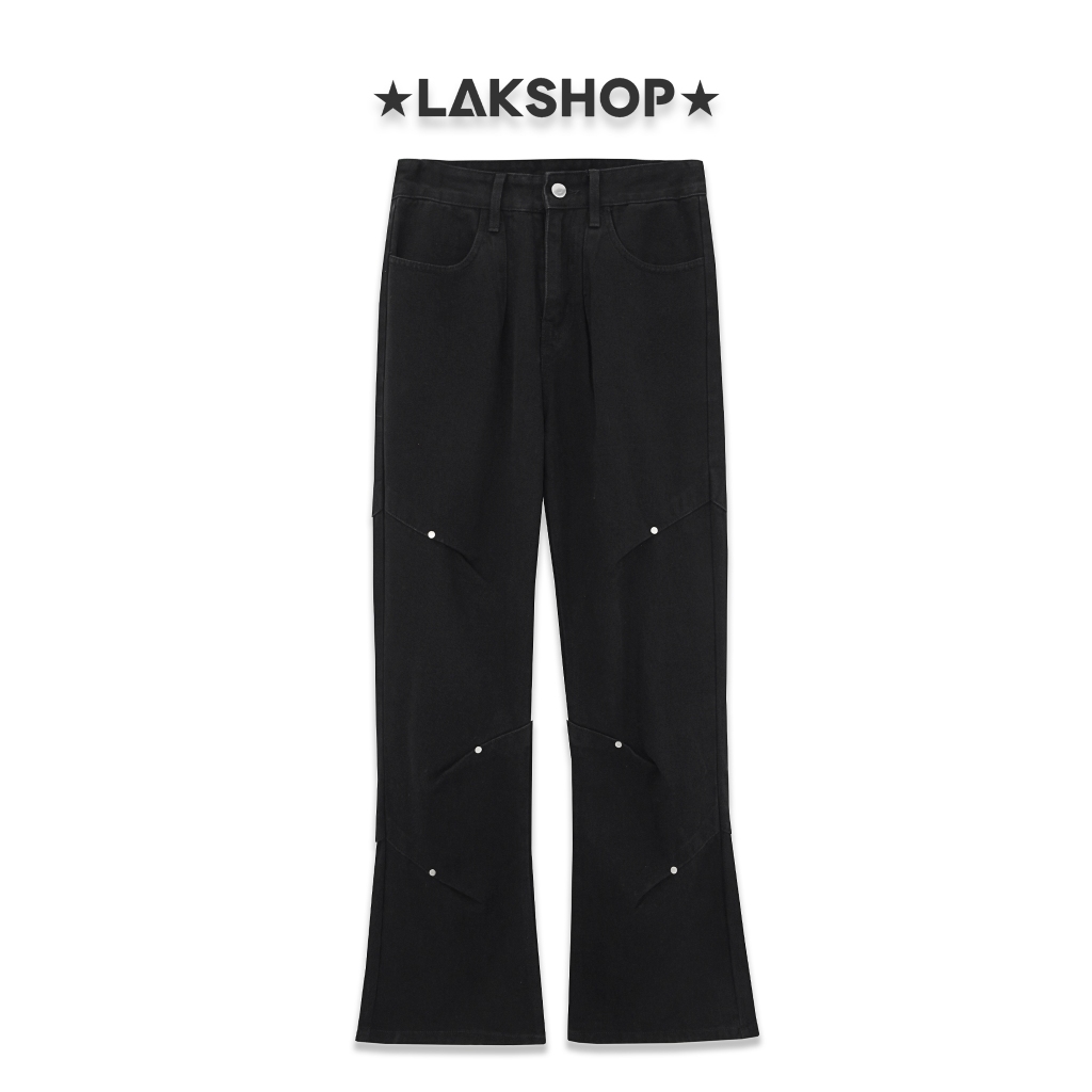 Quần Black Stud Flared Pants cs2