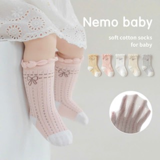 Tất lưới cao cổ Nemo Baby họa tiết nơ TAD90- TAD113