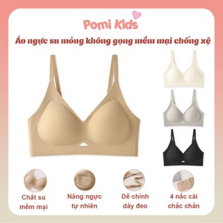 Áo Ngực Áo Lót Áo Bra Nữ Cài Sau Chất Su Mỏng Không Gọng Có Mút Đệm Gom Quả Chống Xệ  048