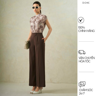 D.CHIC Quần suông cạp rời xếp ly trước MS: 482854