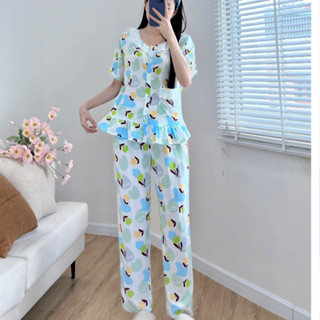 [40-75kg] Đồ Bộ Tole Quần Dài phối ren Tiểu Thư