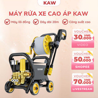 Máy Rửa Xe Công Nghiệp KAW, Lõi Đồng Dây 20M, Phun Xa 10M, Xịt Rửa Xe, Chuồng Trại Công Suất Lớn