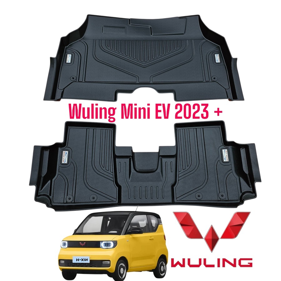 Wuling EV: Thảm lót sàn MAXXCAR cho xe Wuling Mini EV 2023 + nhựa TPE nguyên sinh đúc 5D.