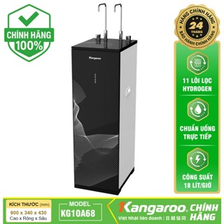 Máy lọc nước nóng lạnh Kangaroo Hydrogen KG10A68, 4 chế độ nước, bảo hành chính hãng 24 tháng