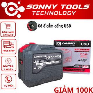  Pin 20 Cell KAMPRO Xám 21V Bảng Mạch 4 Mosfet Chống Ngắt Tải Có Cổng USB Sử Dụng Chân Pin Phổ Thông 4cm 