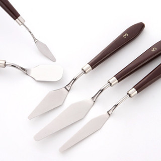 Bay pha màu, Bay lấy màu, Chuyên Dùng Vẽ Tranh, Cán nâu Đủ Size, Hàng Chất Lượng - Họa Cụ DUTi