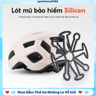 Miếng Lót Mũ Bảo Hiểm Silicon Phù Hợp Tất Cả Các Loại Mũ Bảo Hiểm Giúp Tóc Không Bị Xẹp Thoải Mái #