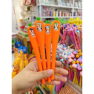 [Bút cute các mẫu] Combo 5 Bút Thỏ Cà Rốt