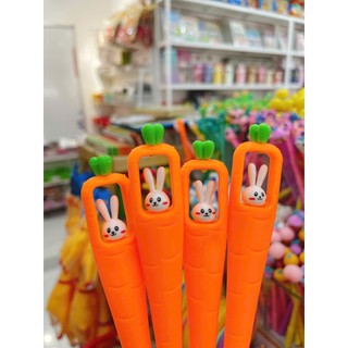 [Bút cute các mẫu] Combo 5 Bút Thỏ Cà Rốt